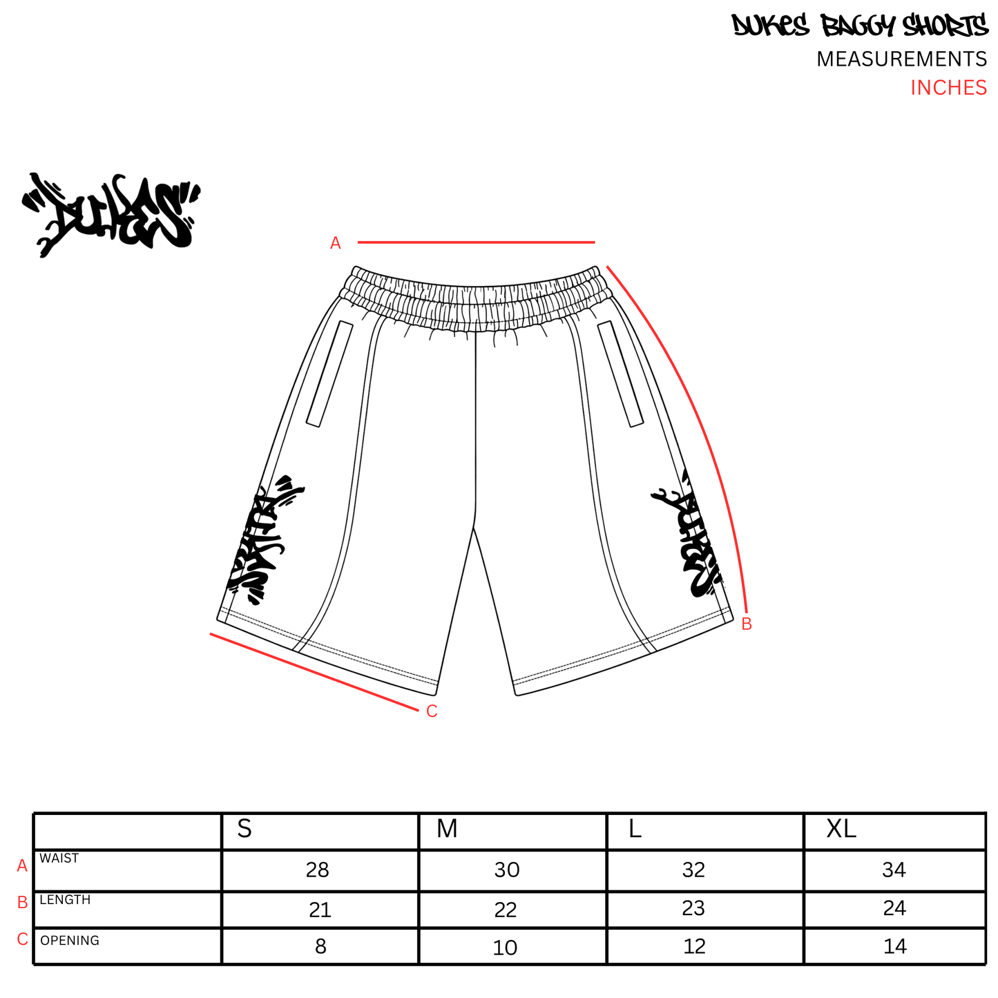 Dukes baggy shorts grey
