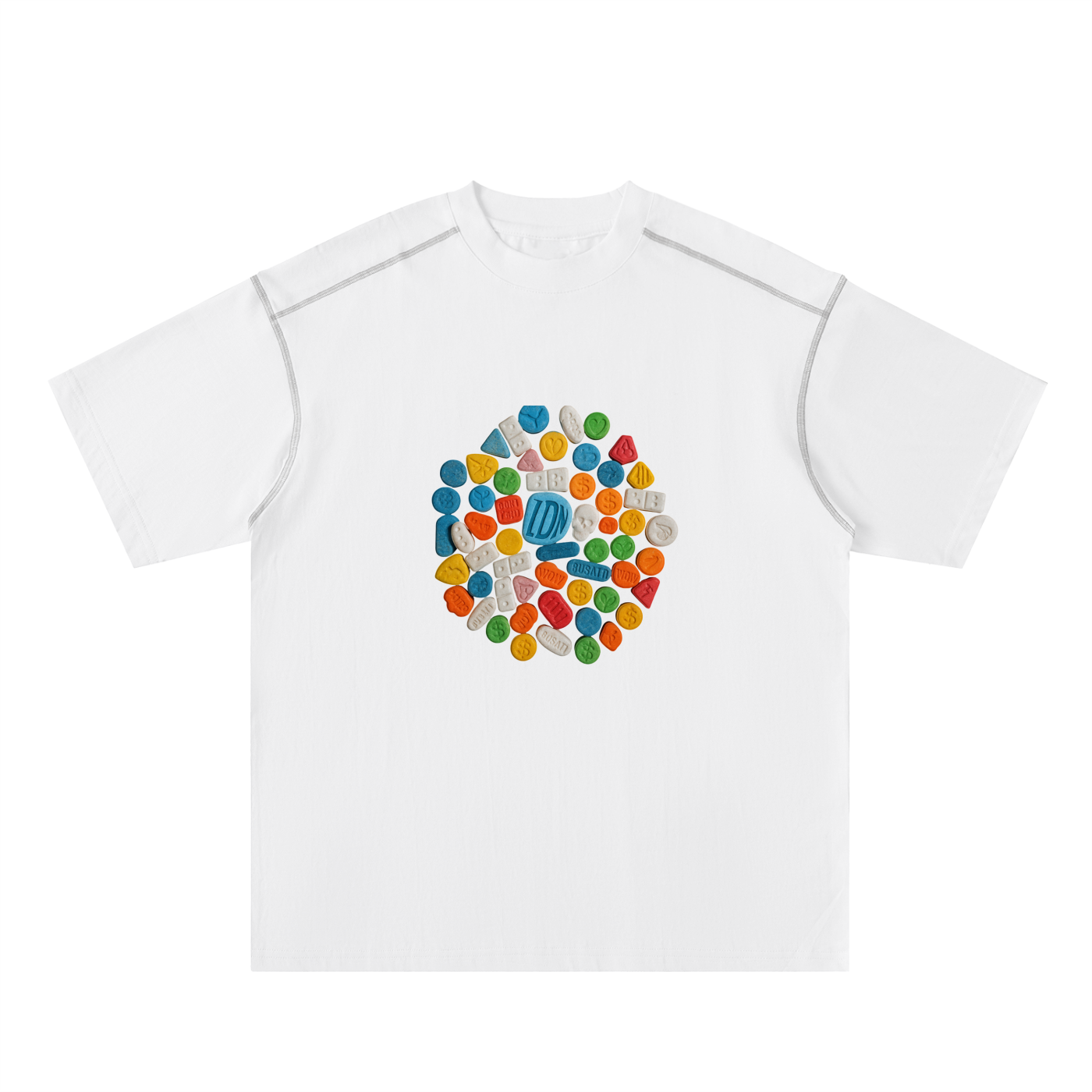 dukes.ldn sweets tee - white