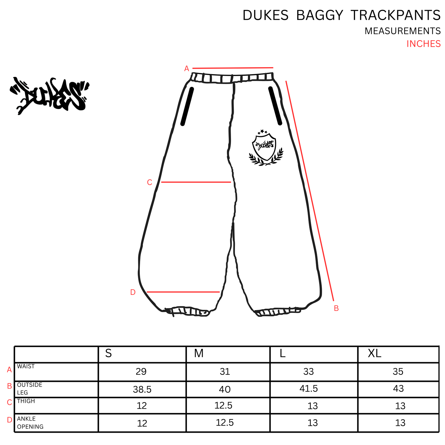 dukes trackpants