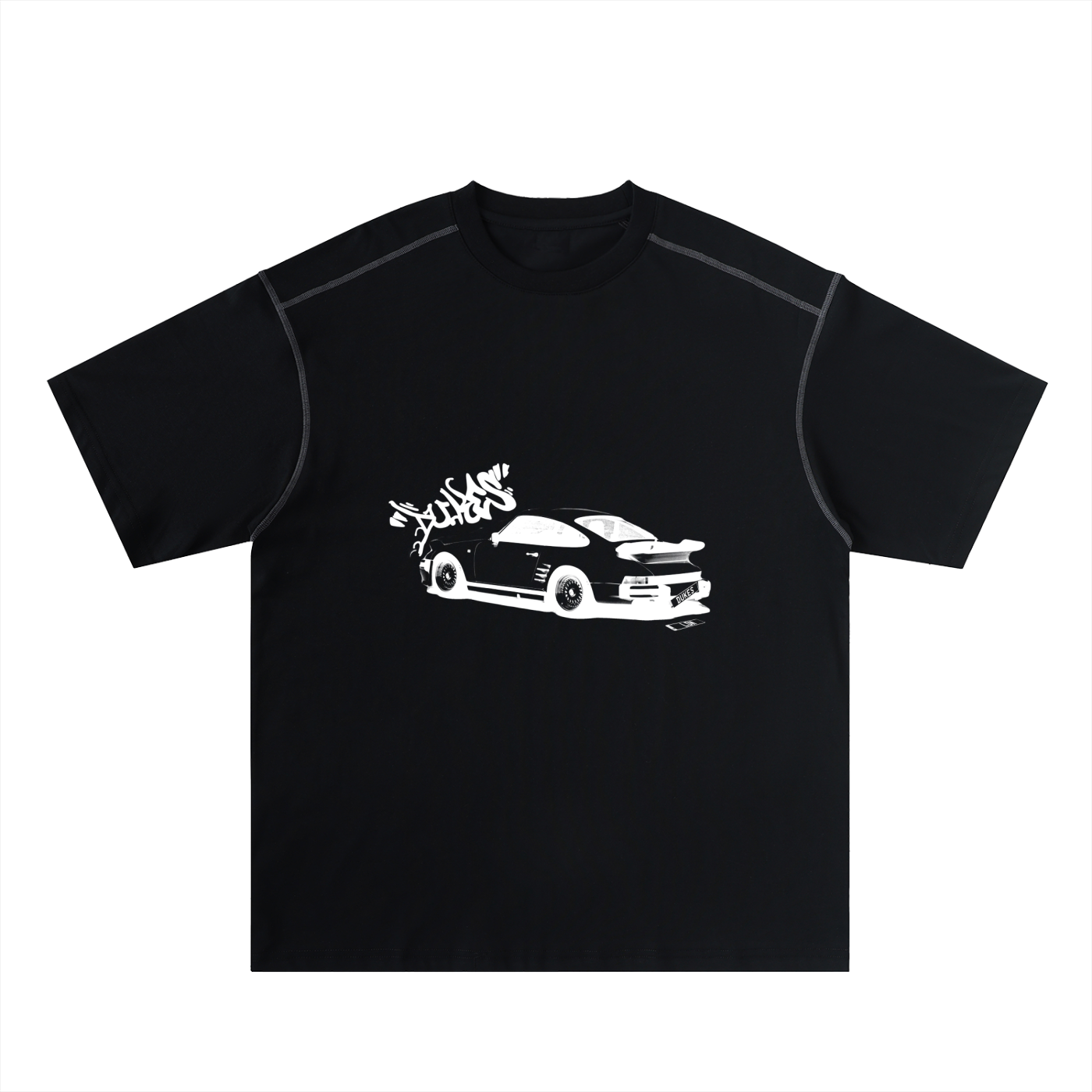 dukes.ldn car tee - black