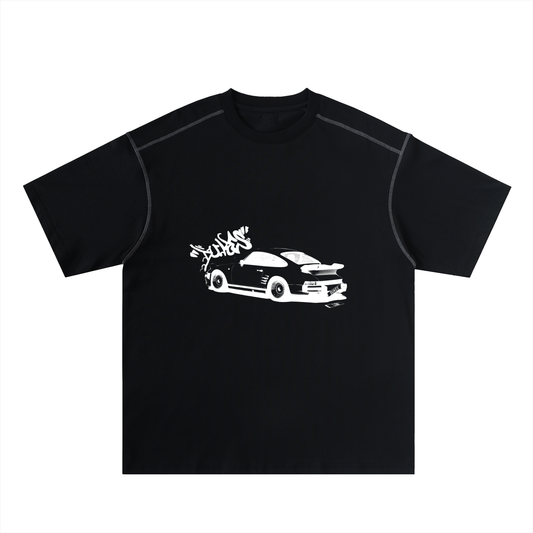 dukes.ldn car tee - black